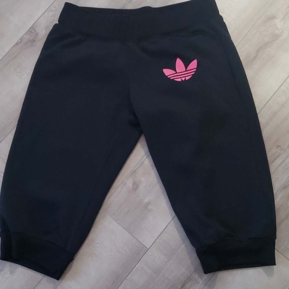 GIRLS Adidas 3/4 length gym pants